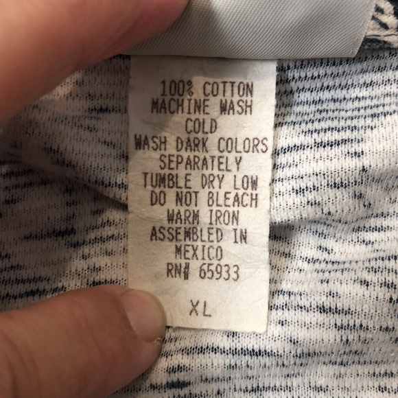 Vintage Point Zero bark cloth Hawiian shirt Men's XL blue white floral tropical - Picture 7 of 10